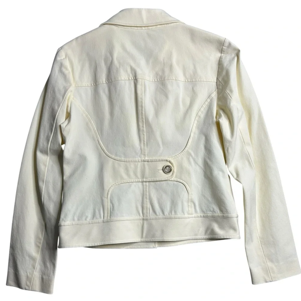 Vintage Peck & Peck Collection White‎ Denim Jacket Women’s Size 6
